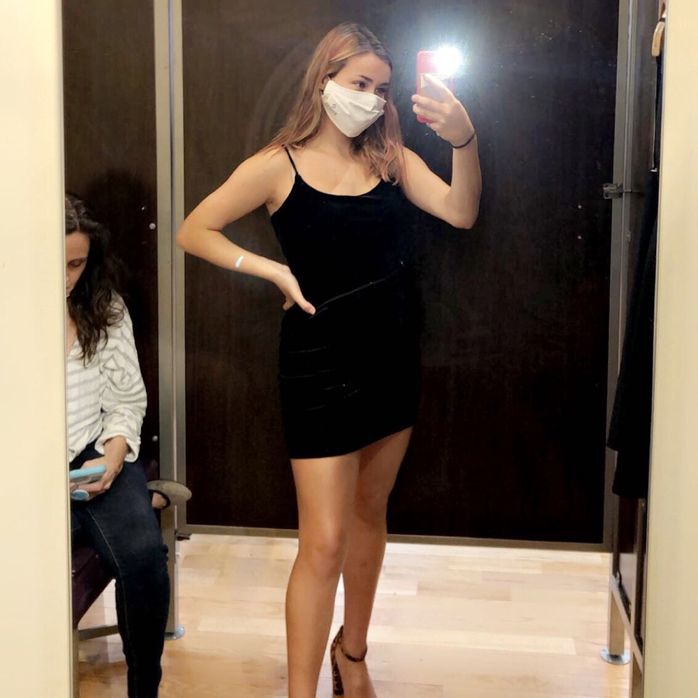 Windsor Black Sparkly Mini Dress// Size- Small